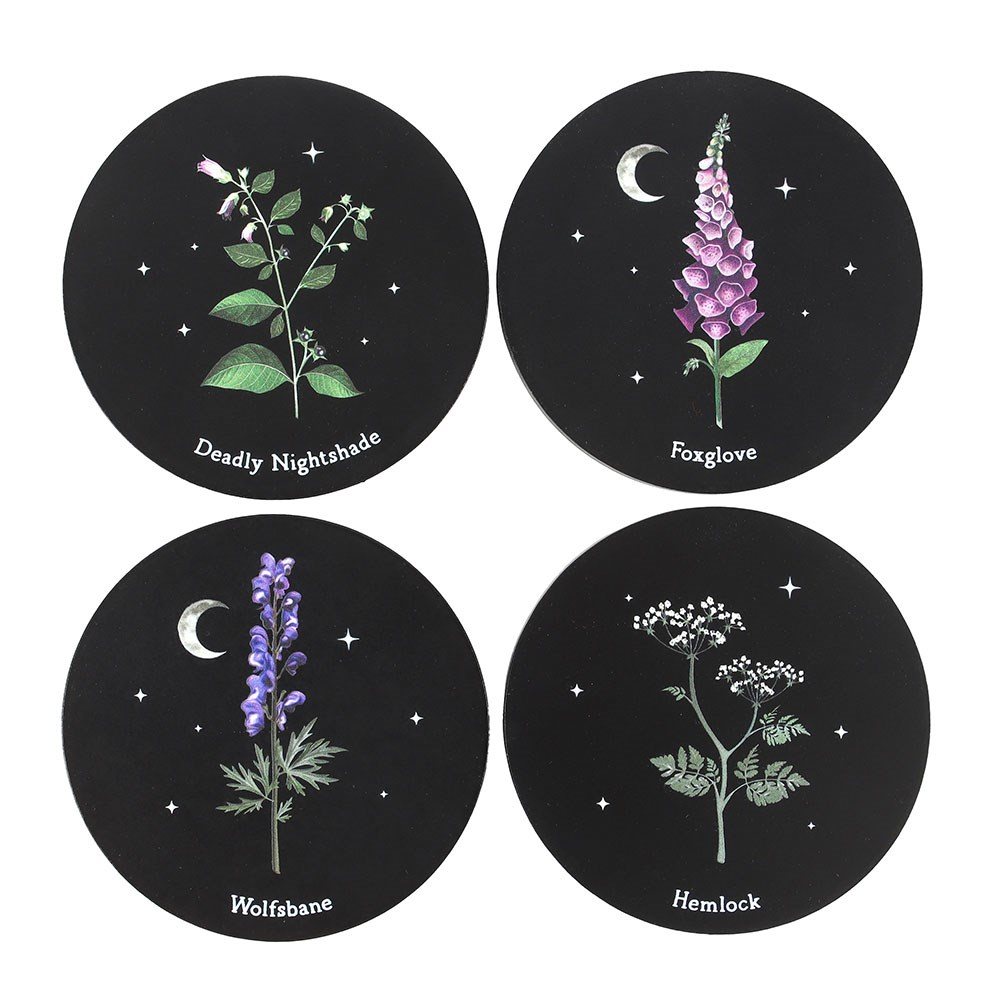 Something Different - Poisonous Plants Set Sous verre ensemble - Multicolore